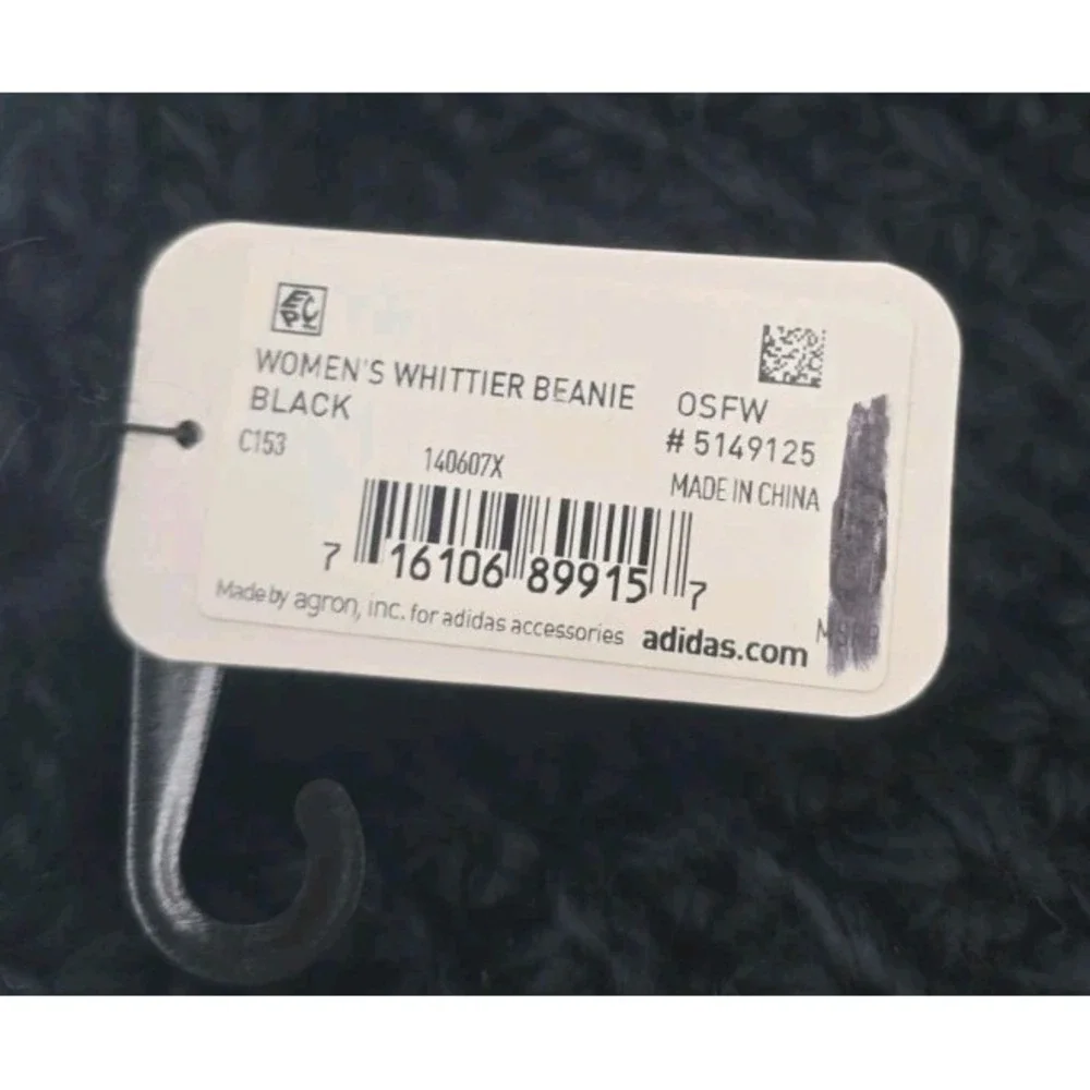 Adidas Knit Climawarm Women's Small Whittier Beanie Black NWT Winter